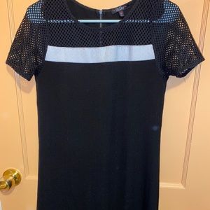 Black short sleeved dress